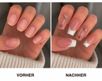 Fine Nails Timeless – Klassisches French Tip Design, Vorher-Nachher-Vergleich